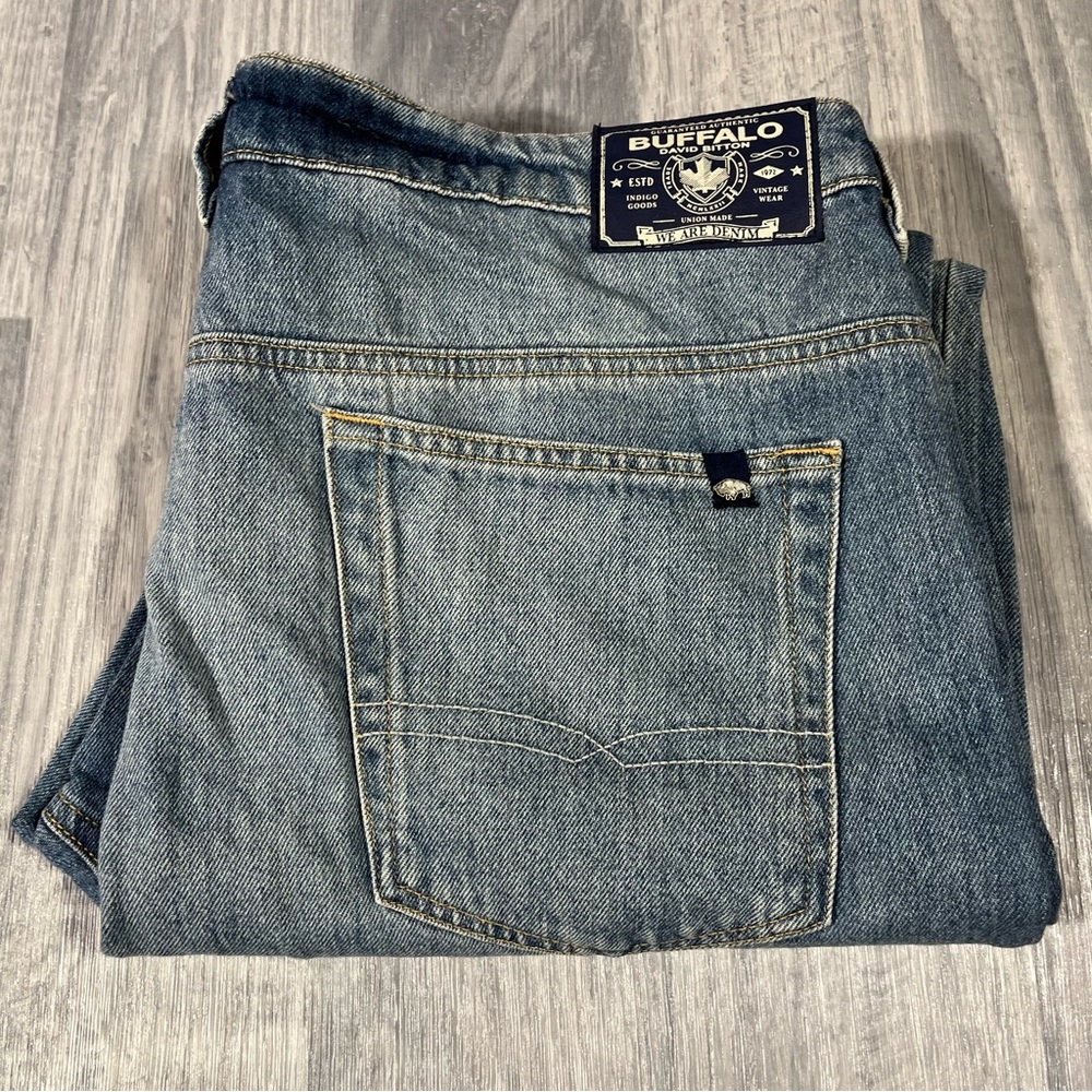 Buffalo David Bitton Relaxed Boot/Game Denim Jeans; 38W/L30